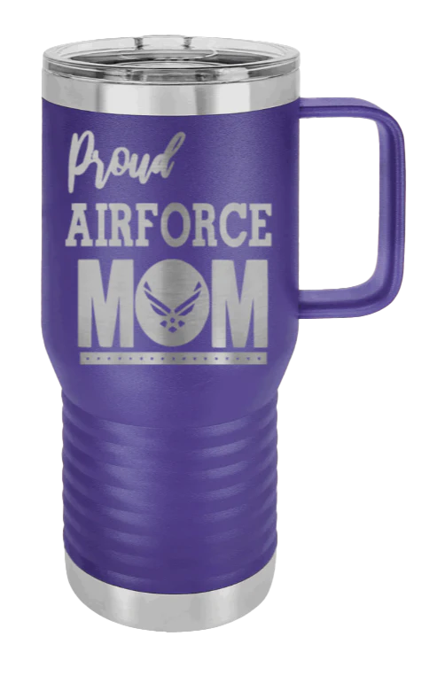 Air Force Mom - 20oz Mug Laser Engraved - Image 12