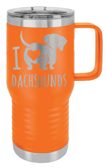 I Love Dachshunds- 20oz Mug Laser Engraved - Image 11