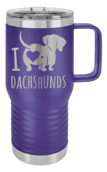 I Love Dachshunds- 20oz Mug Laser Engraved - Image 13