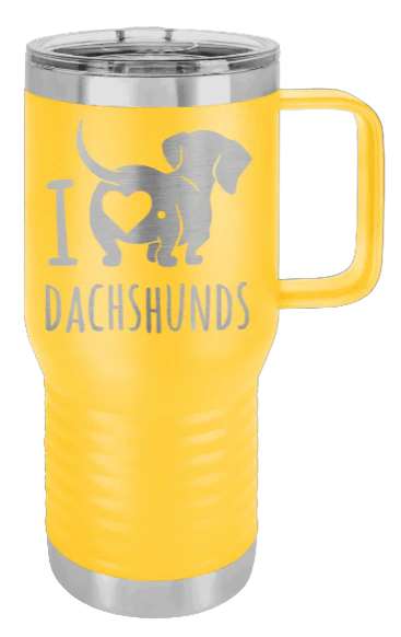 I Love Dachshunds- 20oz Mug Laser Engraved - Image 17