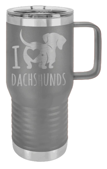 I Love Dachshunds- 20oz Mug Laser Engraved - Image 4