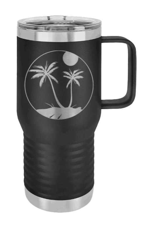 Palm Trees 3 - 20oz Mug Laser Engraved - Image 9