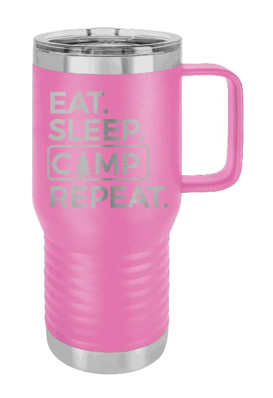 Eat Sleep Camp Repeat - 20oz Mug Laser Engraved - Image 11