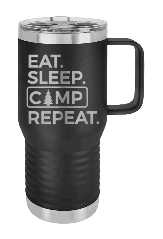 Eat Sleep Camp Repeat - 20oz Mug Laser Engraved - Image 9