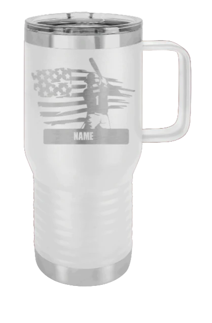 Baseball Player 2 - 20oz Mug Laser Engraved - Image 16