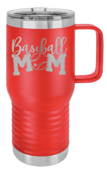 Baseball Mom - 20oz Mug Laser Engraved - Image 14