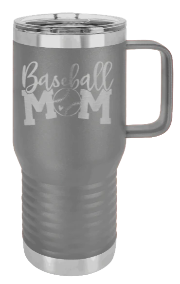 Baseball Mom - 20oz Mug Laser Engraved - Image 4