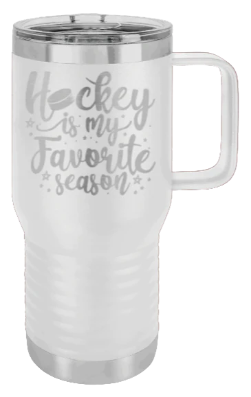 Hockey Is My Favorite Season - 20oz Mug Laser Engraved - Image 16