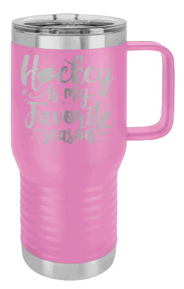 Hockey Is My Favorite Season - 20oz Mug Laser Engraved - Image 7