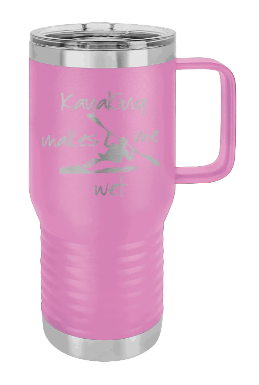 Kayaking Makes Me Wet - 20oz Mug Laser Engraved - Image 7