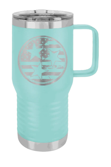Tennessee Tristar Flag - 20oz Mug Laser Engraved - Image 14