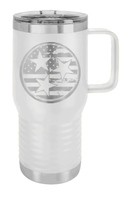 Tennessee Tristar Flag - 20oz Mug Laser Engraved - Image 15