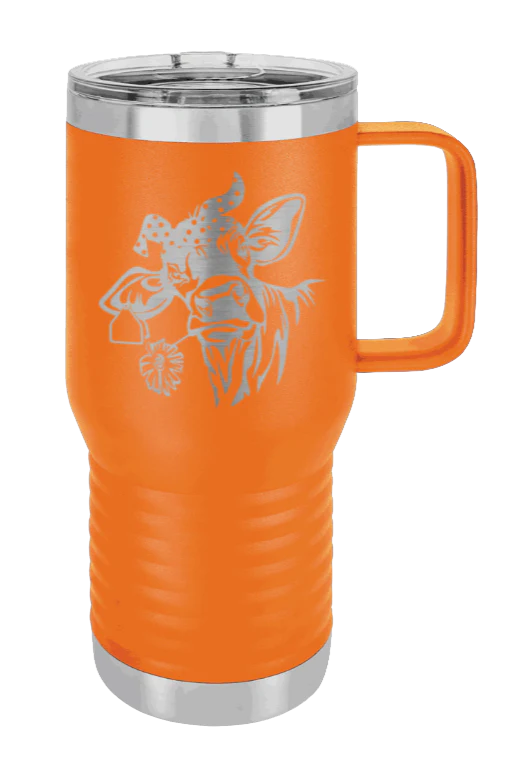 Cow With Bandana - 20oz Mug Laser Engraved - Image 10