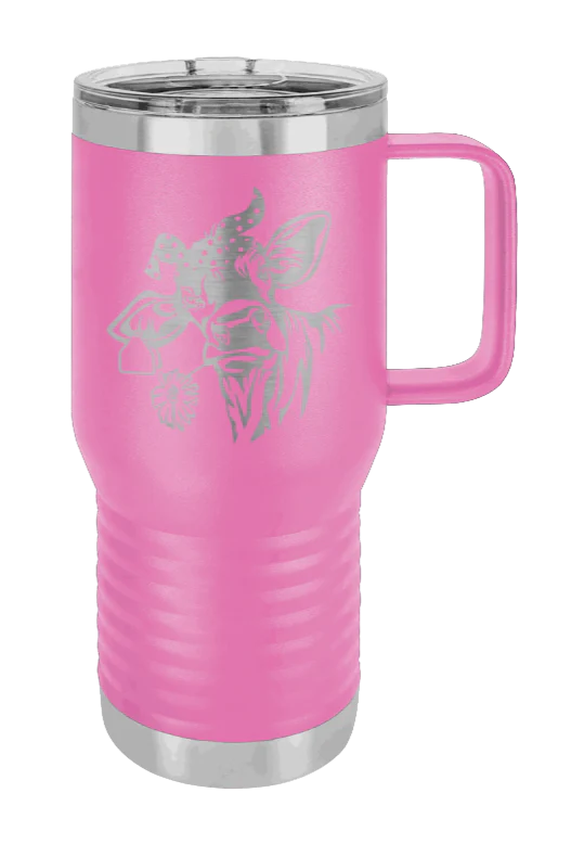 Cow With Bandana - 20oz Mug Laser Engraved - Image 11