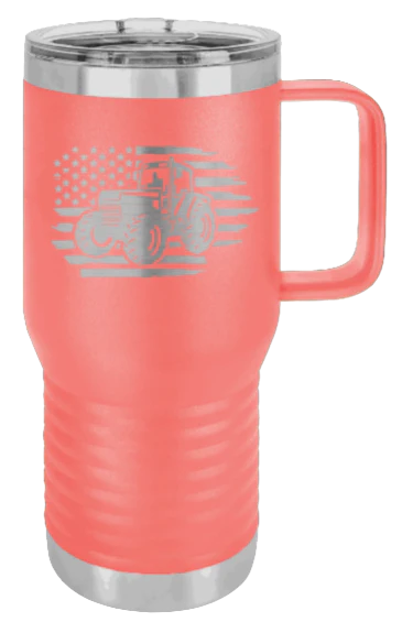 Tractor Flag  3 - 20oz Mug Laser Engraved - Image 3