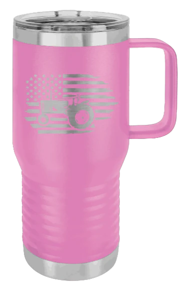 Tractor Flag 2 - 20oz Mug Laser Engraved - Image 7