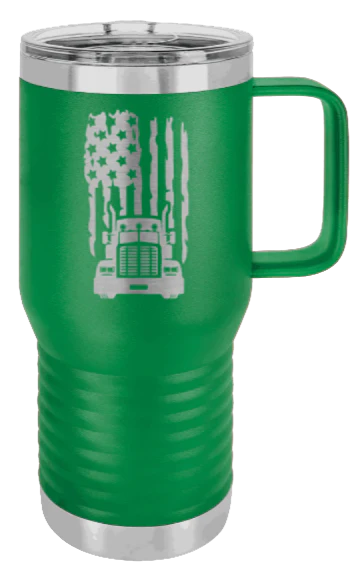 Truck Flag - 20oz Mug Laser Engraved - Image 5