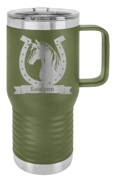 Horse Banner - 20oz Mug Laser Engraved - Image 10