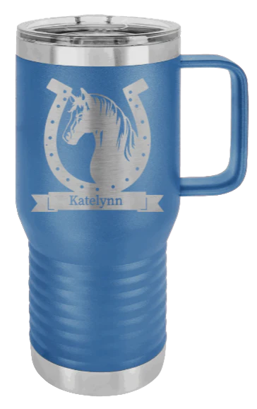 Horse Banner - 20oz Mug Laser Engraved - Image 2