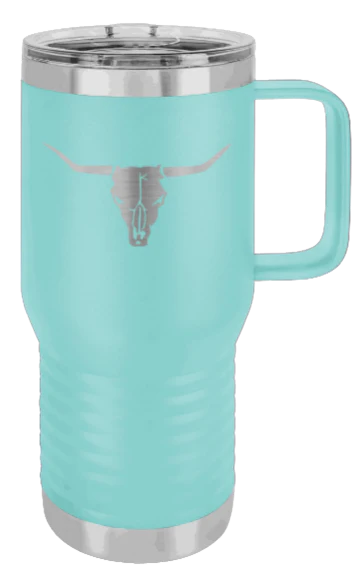 Cow Skull- 20oz Mug Laser Engraved - Image 15