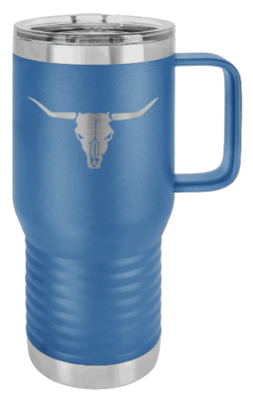 Cow Skull- 20oz Mug Laser Engraved - Image 2