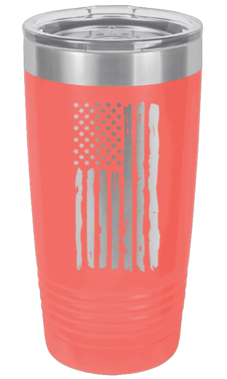 Distressed Flag - 20oz Tumbler - Image 3