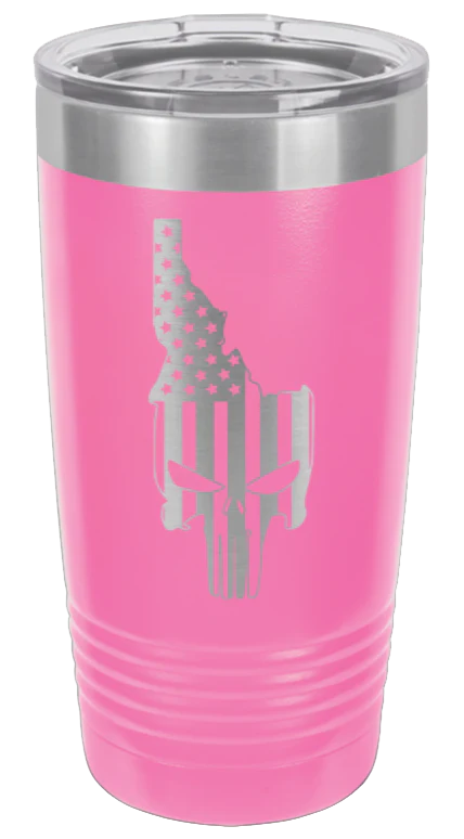 Idaho Punisher Flag - 20oz Tumbler - Image 12