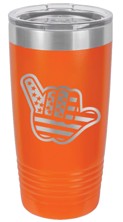 Shaka Hand Flag - 20oz Tumbler - Image 11