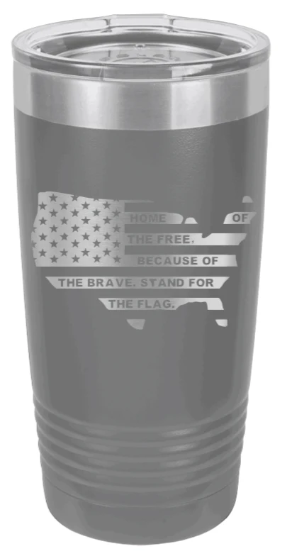 Home Of The Free Flag - 20oz Tumbler - Image 4