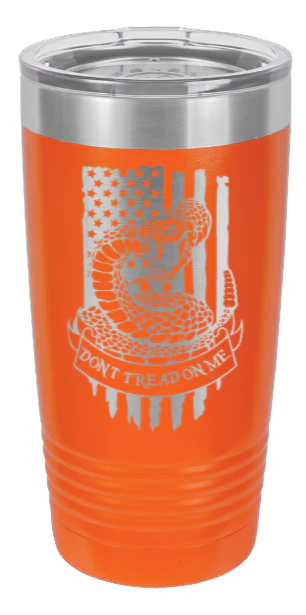 Don't Tread On Me Snake - 20oz Tumbler - Image 11