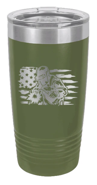 Welder Flag - 20oz Tumbler - Image 10