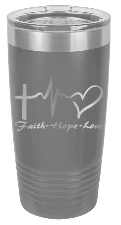 Faith Hope Love - 20oz Tumbler - Image 4