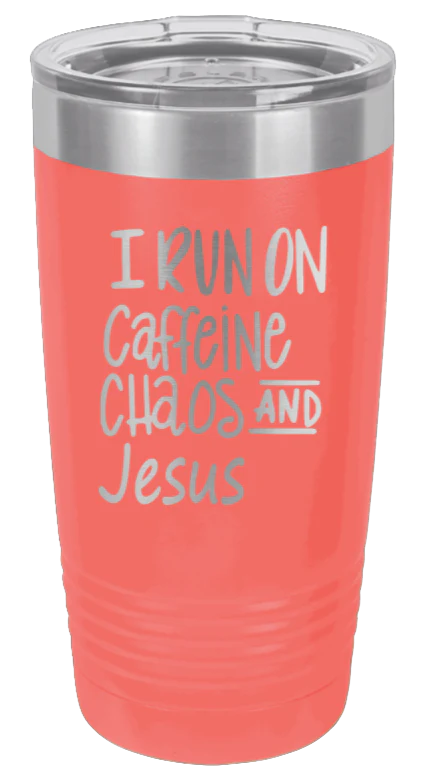 Caffeine Chaos Jesus - 20oz Tumbler - Image 3