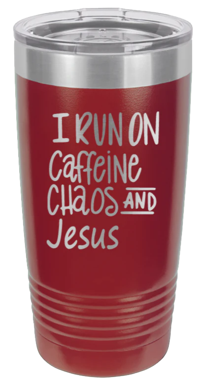 Caffeine Chaos Jesus - 20oz Tumbler - Image 8