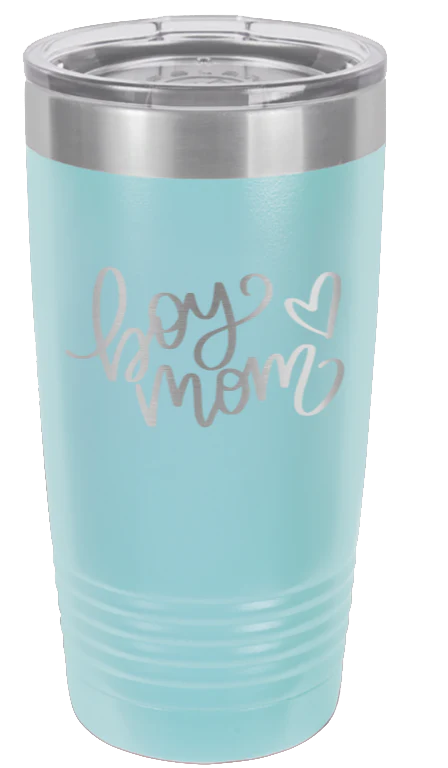 Boy Mom with Heart - 20oz Tumbler - Image 6