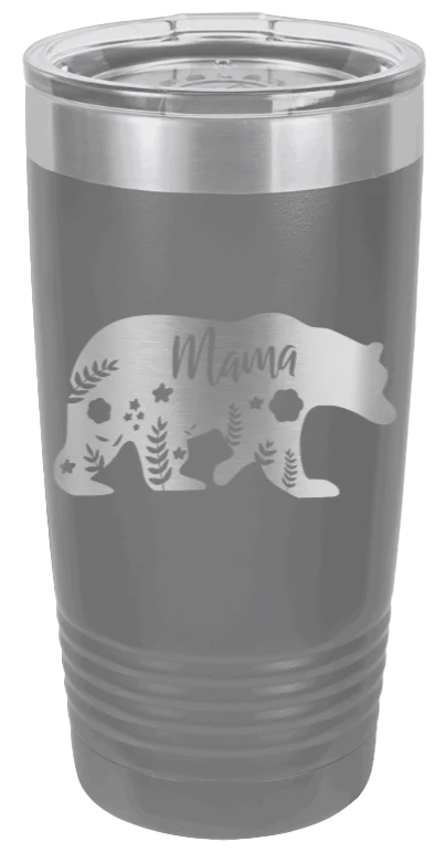 Momma Bear Floral - 20oz Tumbler - Image 4
