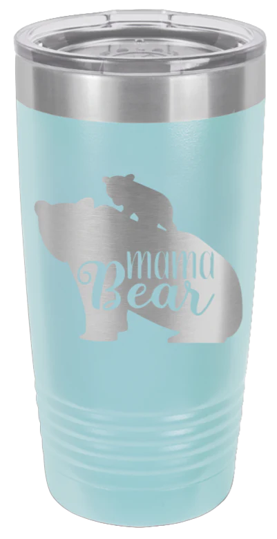 Mama Bear with Cub - 20oz Tumbler - Image 6