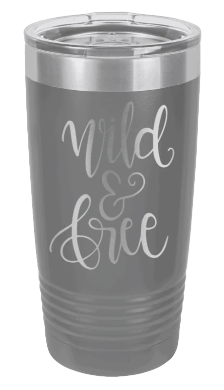 Wild & Free  - 20oz Tumbler - Image 4