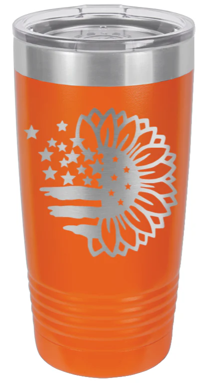Sunflower Flag - 20oz Tumbler - Image 11
