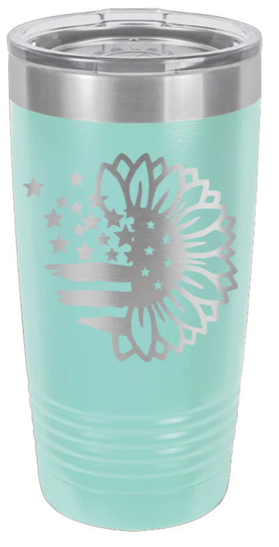 Sunflower Flag - 20oz Tumbler - Image 15