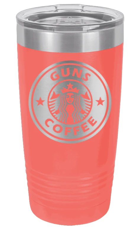 Gun and Coffee - 20oz Tumbler - Image 2