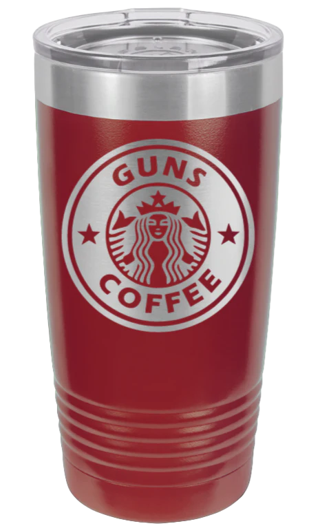 Gun and Coffee - 20oz Tumbler - Image 7