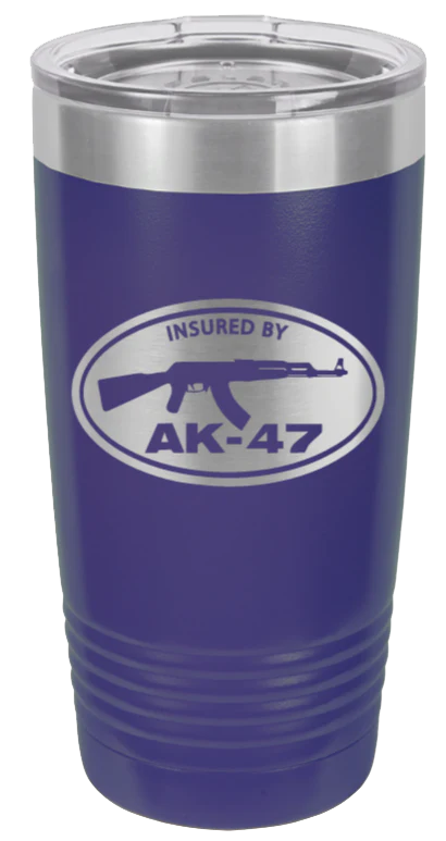 Insured By AK-47  - 20oz Tumbler - Image 13
