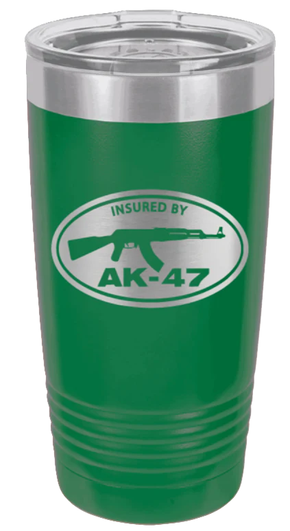 Insured By AK-47  - 20oz Tumbler - Image 5