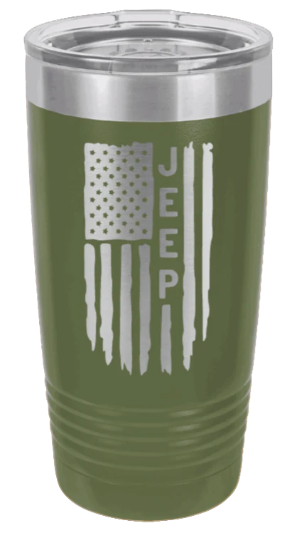 Jeep Flag  - 20oz Tumbler - Image 10