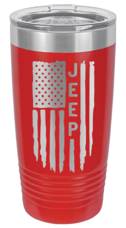 Jeep Flag  - 20oz Tumbler - Image 14