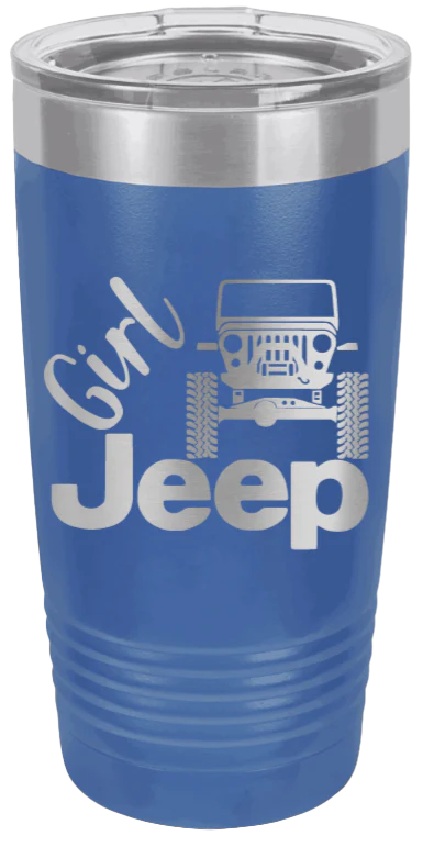Girl Jeep CJ - 20oz Tumbler - Image 2