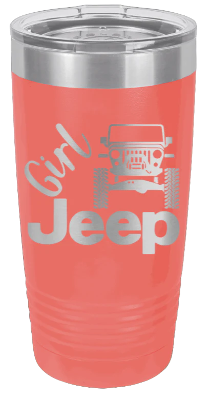 Girl Jeep TJ - 20oz Tumbler - Image 3