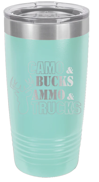 Camo and Bucks - 20oz Tumbler - Image 15