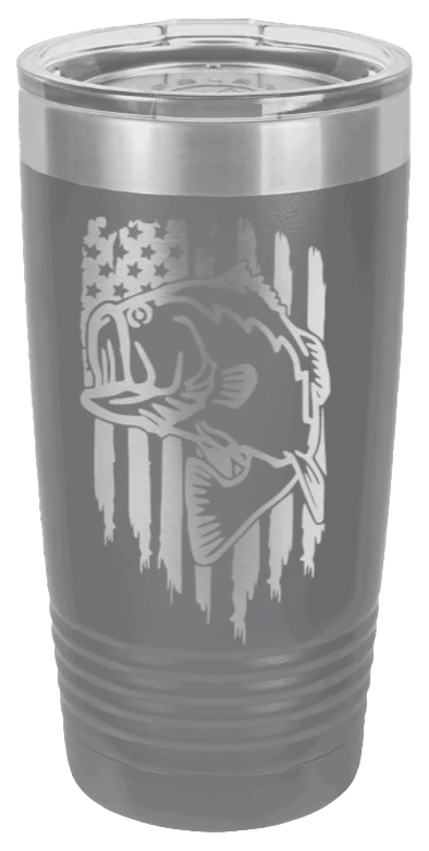 Bass Flag - 20oz Tumbler - Image 4